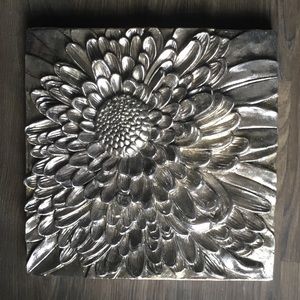 Z Gallerie - Silver flower wall decor
